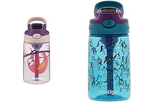 Contigo Kids 14oz Sloth & Unicorn Print Cleanable Water Bottle