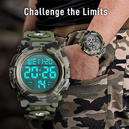 Image of L LAVAREDO Digital Men's Watch (Black Dial Black Colored Strap)
