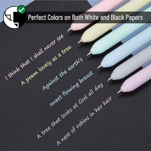 Bolígrafos Retráctiles de Gel Mr. Pen, Pack x6 Tinta Pastel miniatura 4