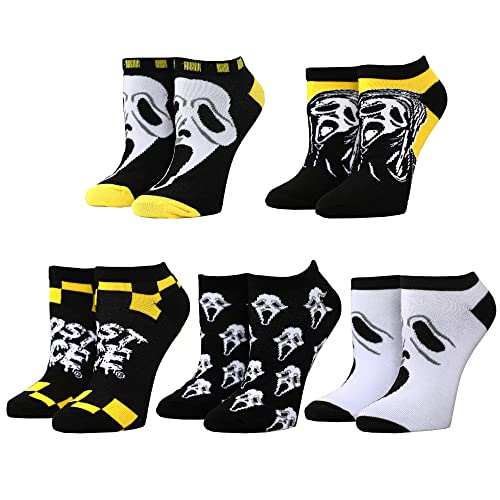 Bioworld Ghostface Women's 5-Pack Ankle Socks