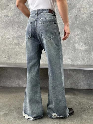 Image of KOTTY Men Jeans || Baggy Fit Jean's for Man || Loose Fit Low Rise Denim || Stretchable Casual Wear Jean,s || Dance Rap Rapping Style Pant for Men || Denim Cotton Jeans