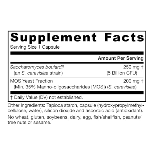 Jarrow Saccharomyces Boulardii + MOS Probiotics, 180 Capsules - image 8