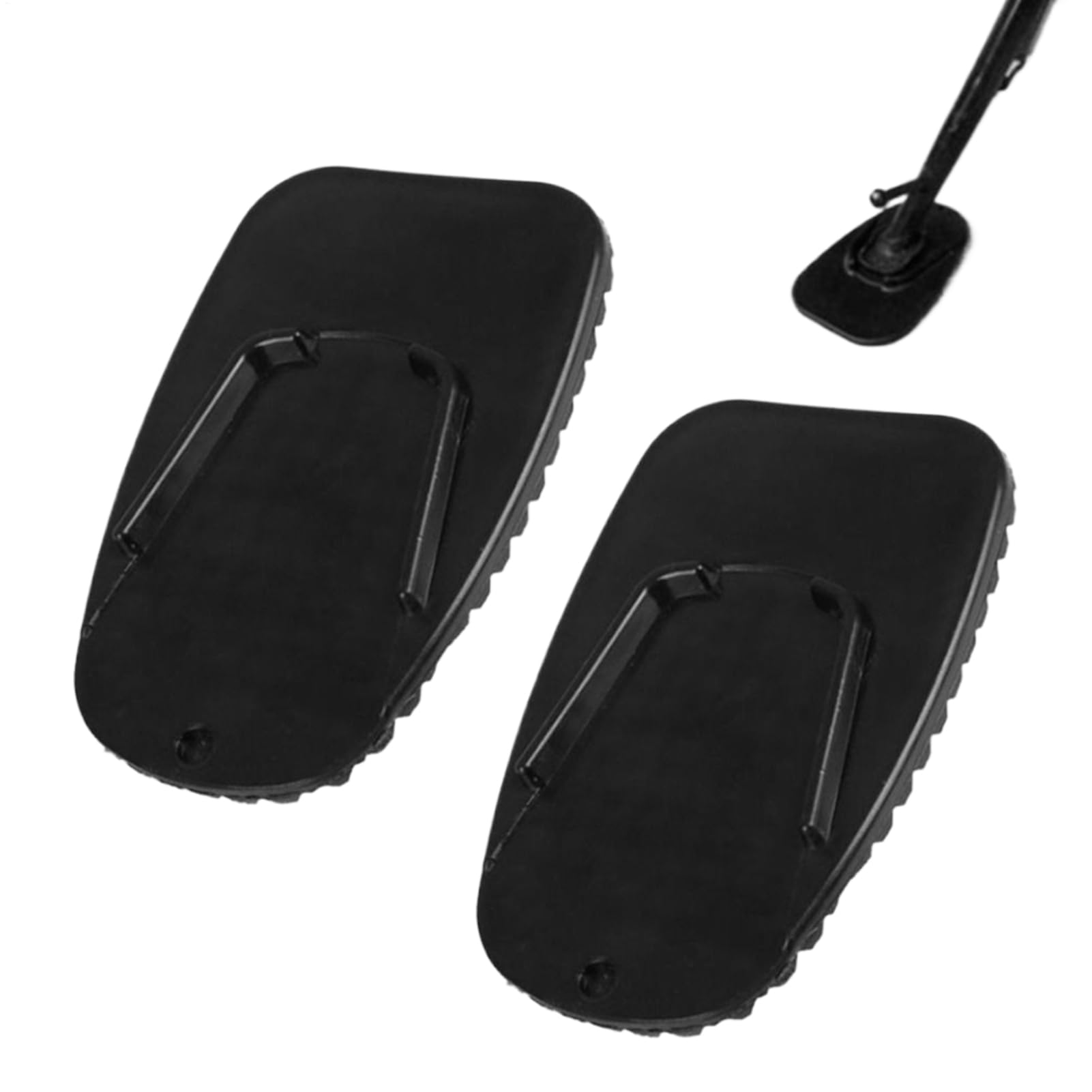 Motorcycle Side Stand Pad, Support Plate for Side Stand, Non-Slip Base Plate, Pack of 2, Parking Aid for Scooters and Motorcycles on Hot Asphalt