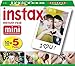 Fujifilm Instax Mini Instant Film, 10 Sheets x 5 Packs (Total 50 Shoots)