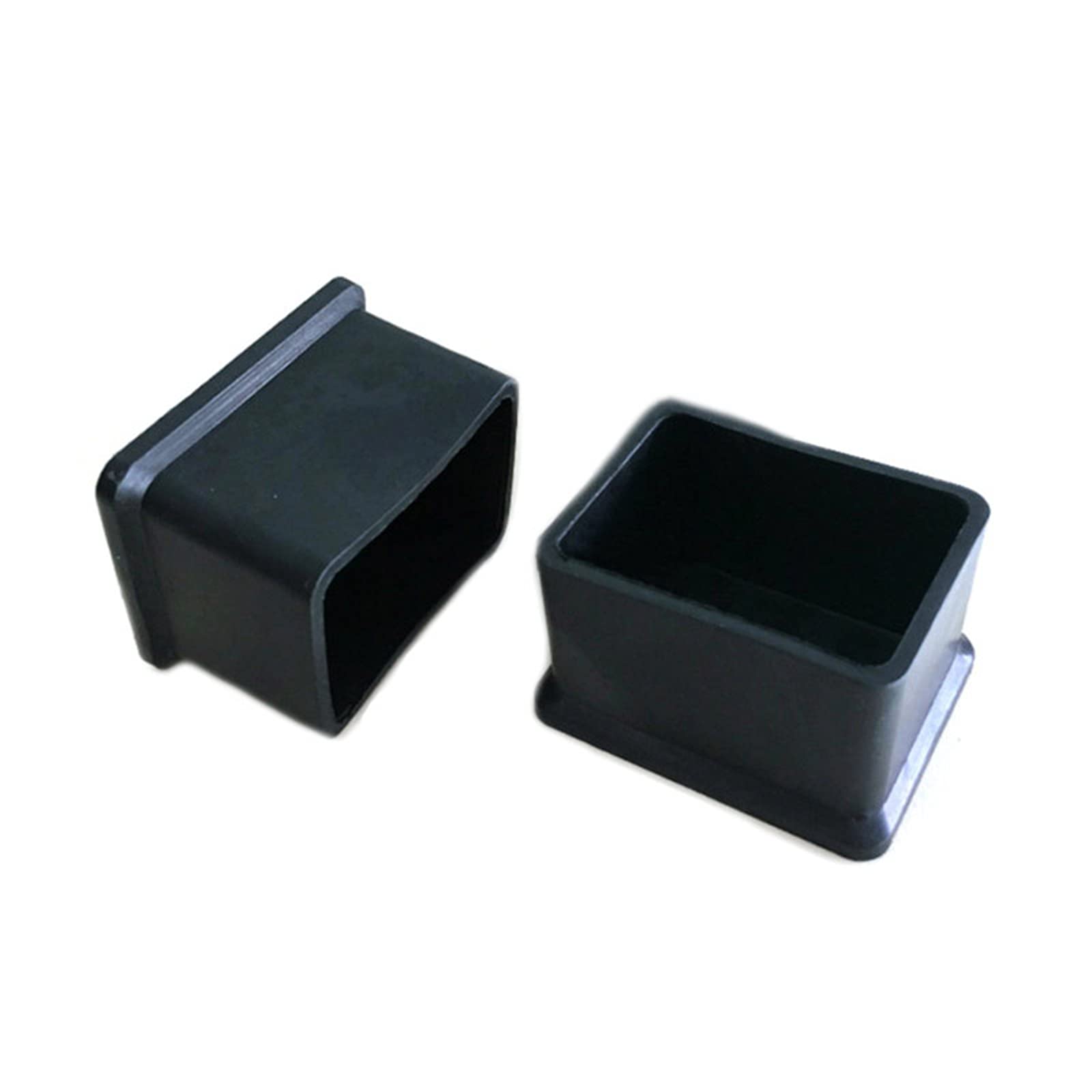 Chair Leg Floor Protectors Rubber Chair Leg Caps, Tube End Caps, 10 Pcs, Black, Multiple Sizes(50 * 50mm)