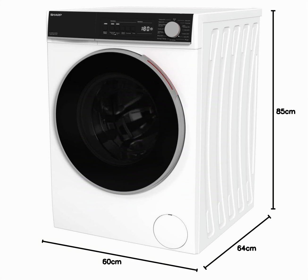 SHARP Lave linge Frontal ESNFB214CWDA