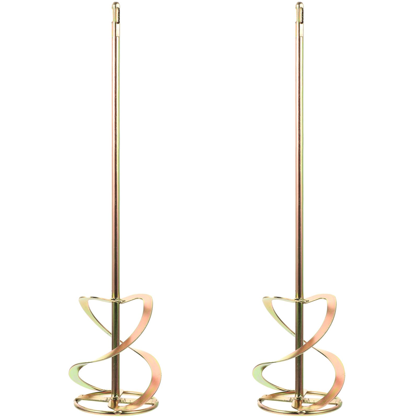 Lurrose 2 accesorios para taladro mezclador de cemento: paleta mezcladora de repuesto - varilla agitadora de hormigón en espiral - mezclador para taladro para aplicaciones de pintura, epoxi, mortero