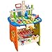 Ohuhu Tool Bench Set Kids Toy Play Workbench, Kids Wooden Tool Bench Workshop, Workbench with Tools Set (89 Piece Set), Wooden Construction Bench Toy for Boys Girls 3 Year Old and Up