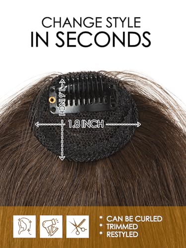 Ieemk IEEMK-LH-A Clip In Bangs 100% Real Human Hair Fake Bangs Clip In Hair Extensions Clip thumb #6