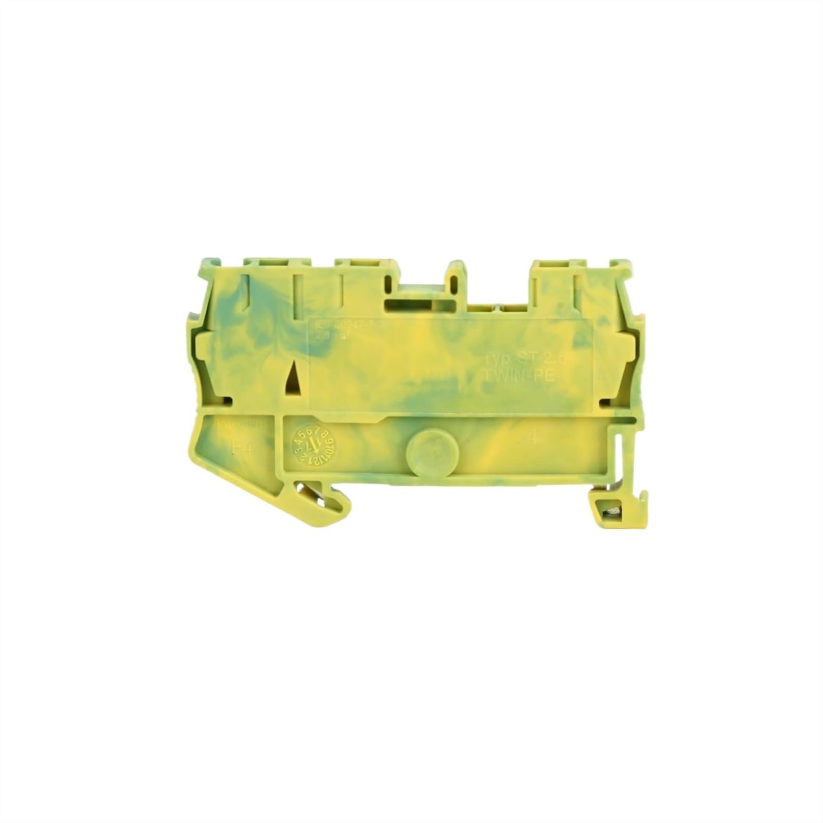 50 Pz ST2.5TWIN PE Cavo di Terra Connettore a molla 3 Conduttori ST-2.5-TW-PE Morsettiera su guida Din