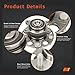 (Pair) DRIVESTAR 512257 Only 1.8L Rear Wheel Hub and Bearing Assembly for Honda Civic LX DX LX-S DX-G 2006 2007-2011, 5 Lugs with Encoder ABS