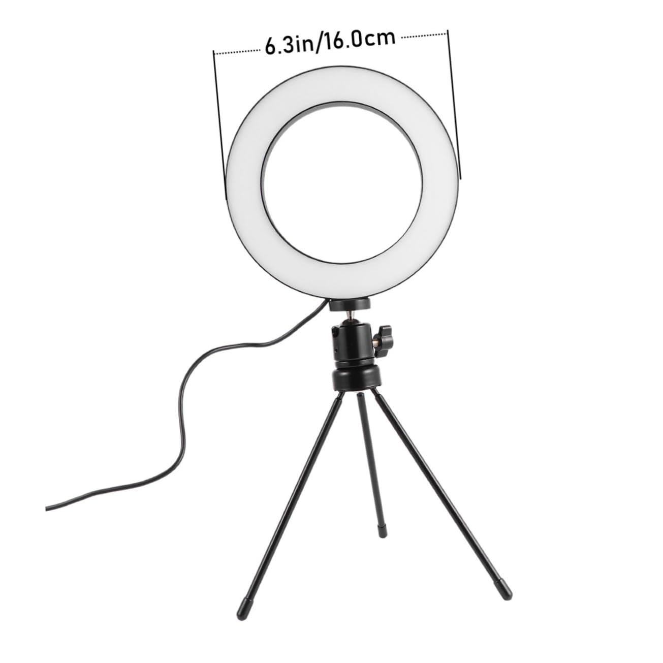 HOLIDYOYO 2PCS Beauty LED Fill Light Ring Lamp with Rack Selfie Light for Phone Live Broadcast for Night Video Recording and Makeup Applications