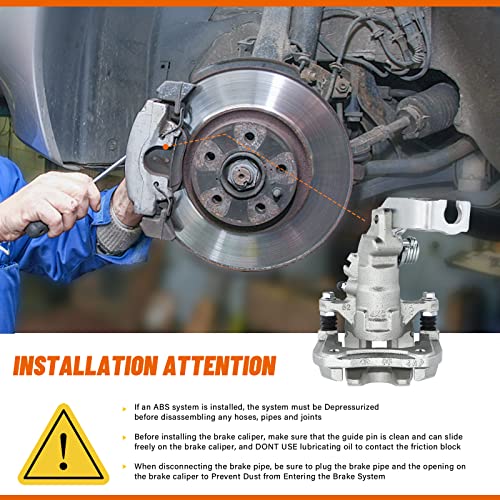 Drivestar 19B2068 Rear Brake Caliper Passenger Side, Only Fit For 2004 2005 2006 2007 2008 For Acura Tsx, 1998 1999 2000 2001 2002 2003, 2004-2007 For Honda Accord, Rear Right Caliper New #TOP5