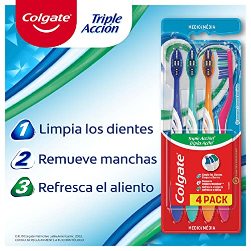 Escova Dental Colgate Tripla Ação 4Unid