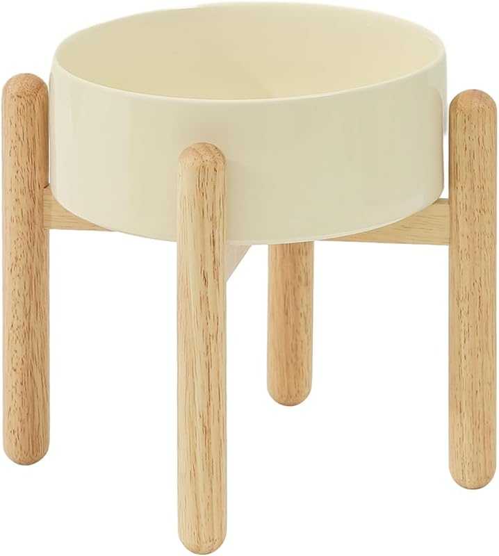 Comedouro elevado para cães grandes Havniva em cerâmica com suporte JCJ-001