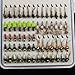 133pcs/Set Ultra-Thin Portable Nymph Scud Midge Flies Kit Assortment with Box Trout Fishing Fly Lures-bass Lures Fishing Gifts for Men
