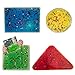 Price comparison product image Playlearn Sensory Gel Shapes with Glitter & Colourful Liquid, Squidgy Jelly Fidgeting Toy, Lie on Light Table or Handheld (4 Pack)