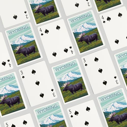Naipes Póker Wyoming Moose y Montaña Nevada 52 Cartas miniatura 4