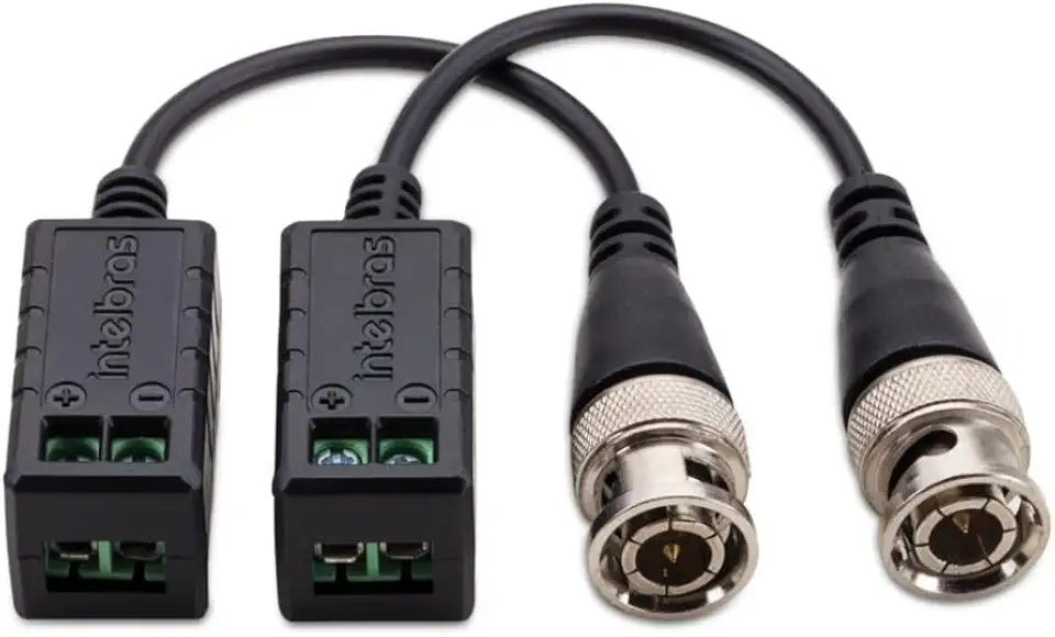 Transformador Passivo de Vídeo Balun VB 301 P Intelbras (01 Par)