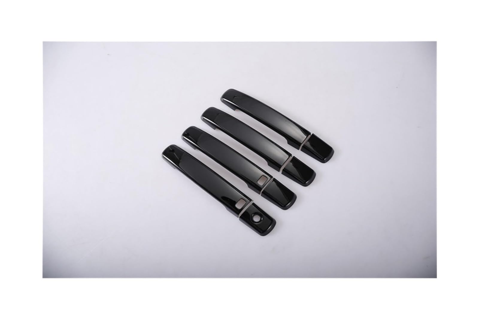 Hckclmbmzw Style2 For Nissan For Qashqai J10 2007 2008 2009 2010 2011 2012 2013 Glossy Black Chrome Car Door Handle Cover Door Handle Cover(Style2)