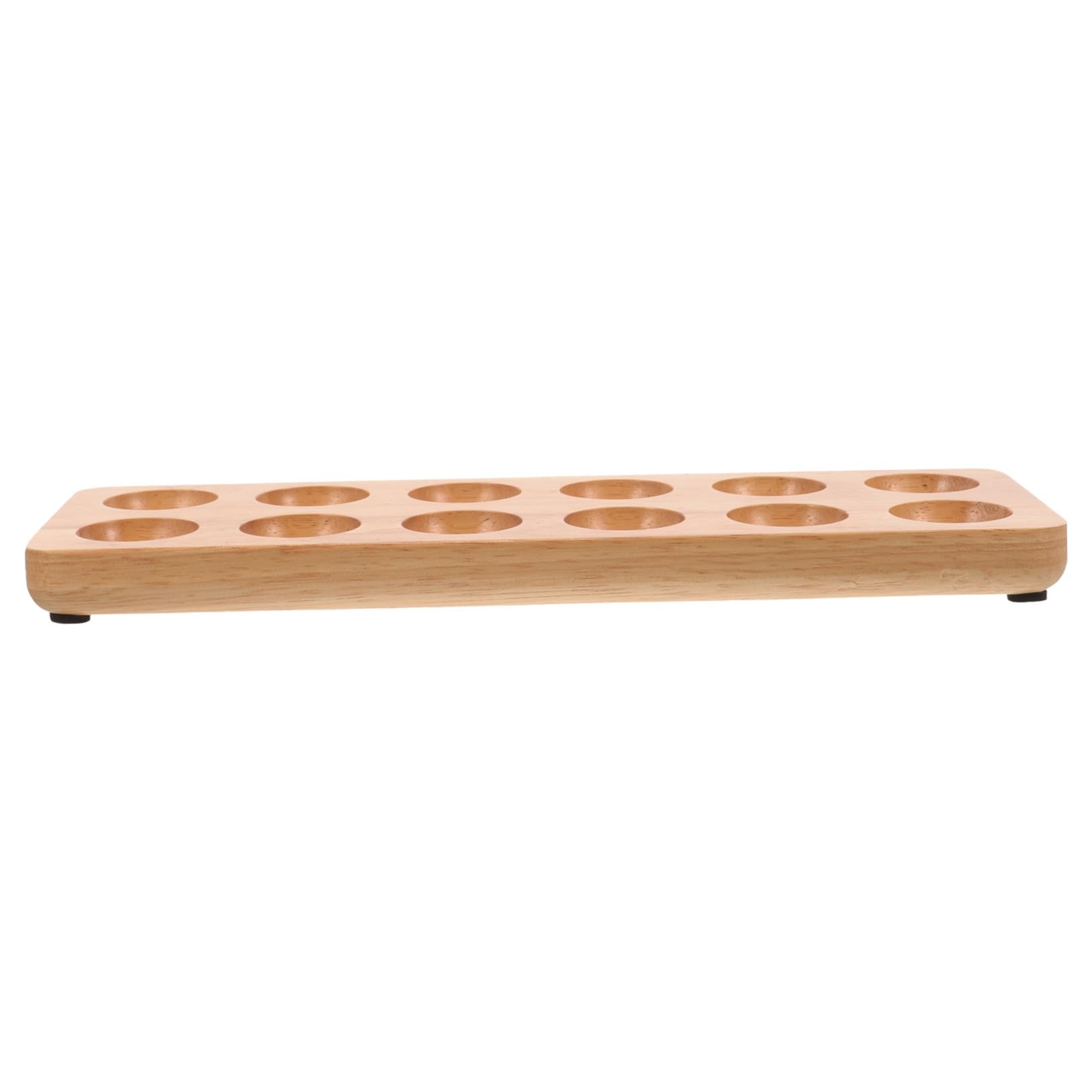 BESTonZON Caja De Almacenamiento Para Bandeja De Huevos De Madera Contenedor Para Colocar Huevos Bandeja Para Guardar Cocina