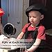 Novelty Place Kid's Apron with Chef Hat Set (3 Set) - Skin-friendly Children’s Bib with Pocket - Cooking, Baking, Painting, Training Wear - Kid's Size (6-12 Year, Black)