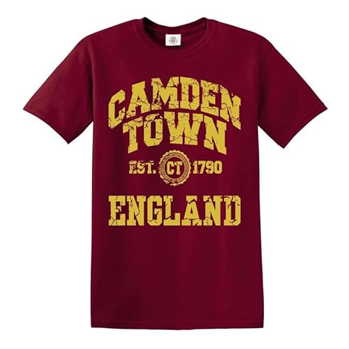 Darkwear Camden Town London UK Adults Mens London Survivors T Shirt(Maroon-L)