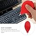 BESPORTBLE Mini Portable Air Blower Dust Device for Camera Lens Sensor Keyboard Soft Plastic Dust Blaster for Electronics and Precision Instruments Easy Carry Red Air Compressed Equipment