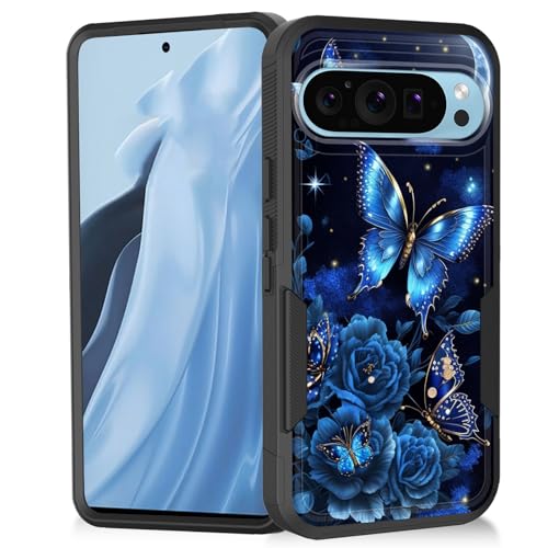 Vobber Pixel 9/Pixel 9 Pro�P�[�X�A�w�r�[�f���[�e�B�[�f���A�����C���[�n�C�u���b�h�n�[�hPC�\�t�g���o�[�ϏՌ��ی���ȃo���p�[�P�[�X�AGoogle Pixel 9/Pixel 9 Pro 2024�p�A���̉Ԃ̌�
