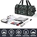 NELife Bunny Skull Sport Gym Duffle Travel Bag with Shoe Compartment,Wet Pocket for Men and Women