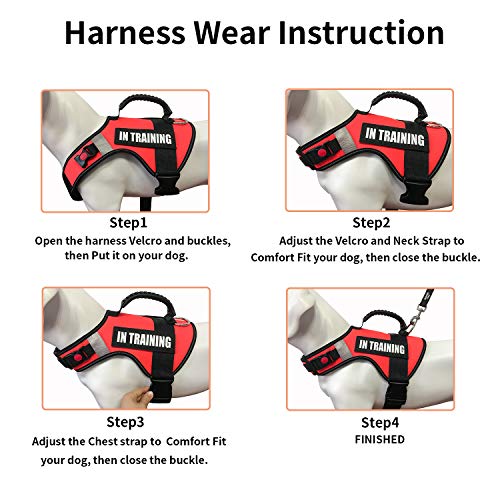 Dihapet Pettorina per Cani Service, No-Pull No