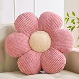 XIAIJIA Flower Pillow Flowers Shaped Pillow Cushion Decorative Daisy Pillow for Bed Cute Throw Pillow Flower Floor Pillow Soft Seat Cushion Pink Cushion 15.7'
