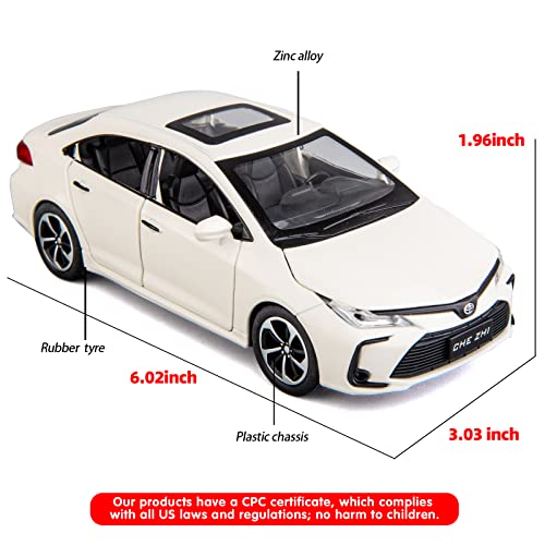 Modelo de coche Corolla 1:32 a escala con sonido y luz miniatura 2