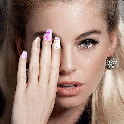 Nagel Pailletten, 3 Box / 36 Glitter Herzform, Sterne, Mond Holographic Glitter Nail Art Pailletten, Nail Art Flocke für… – Bild 7