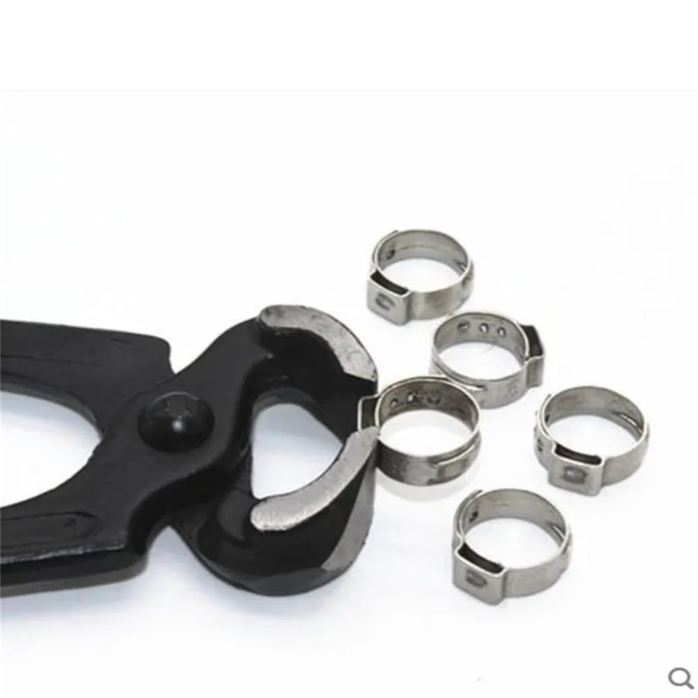 Zaciski do węży, pierścienie zaciskowe, 5-20 szt./partia, 5,3 mm do 50 mm, zacisk do rur ze stali nierdzewnej 304, pojedyncze zaciski do węża do uszu, zestaw pojedynczy, 39,5 42,5 mm 5 szt.)