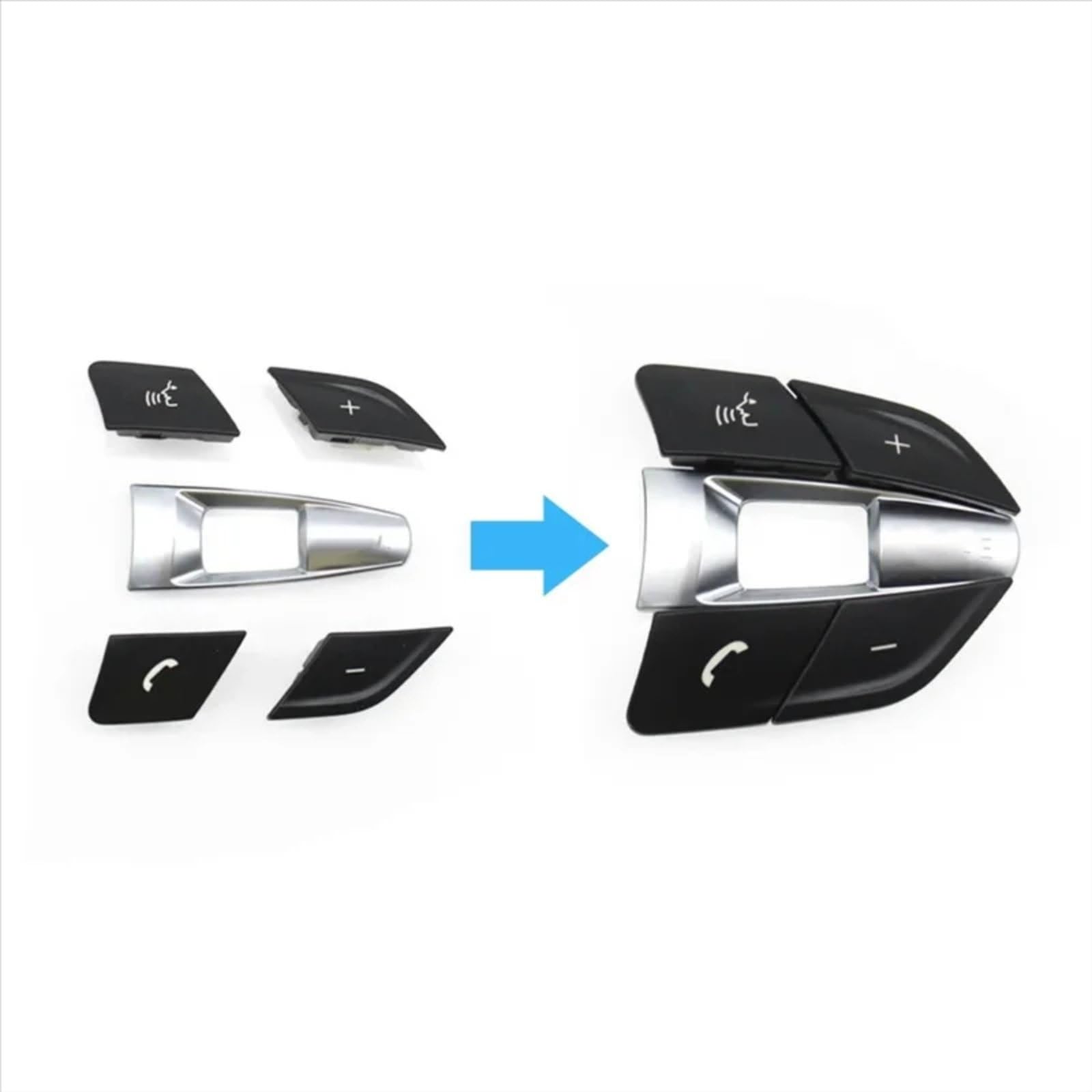 Compatible Con Para M3 F80 2014-2018 Para M4 F82 F83 2014-2019 61317849407 61317849409 Botones Interruptor De Control De Crucero Del Volante Del Automóvil Mandos al Volante