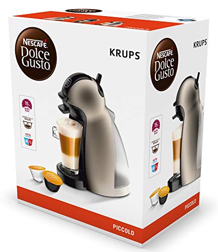 Krups Nescafé Dolce Gusto Piccolo Antracita y 6 cajas de café Bio Colombia – Cafetera de café – Multibebidas frías o… - Imagen 6