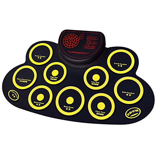 JISKGH Electronic Drum Set - Practice Drum Pad Roll Up Potable Drum Kit with Headphone Jack Built-in Speaker Drum Sticks… - Image 4