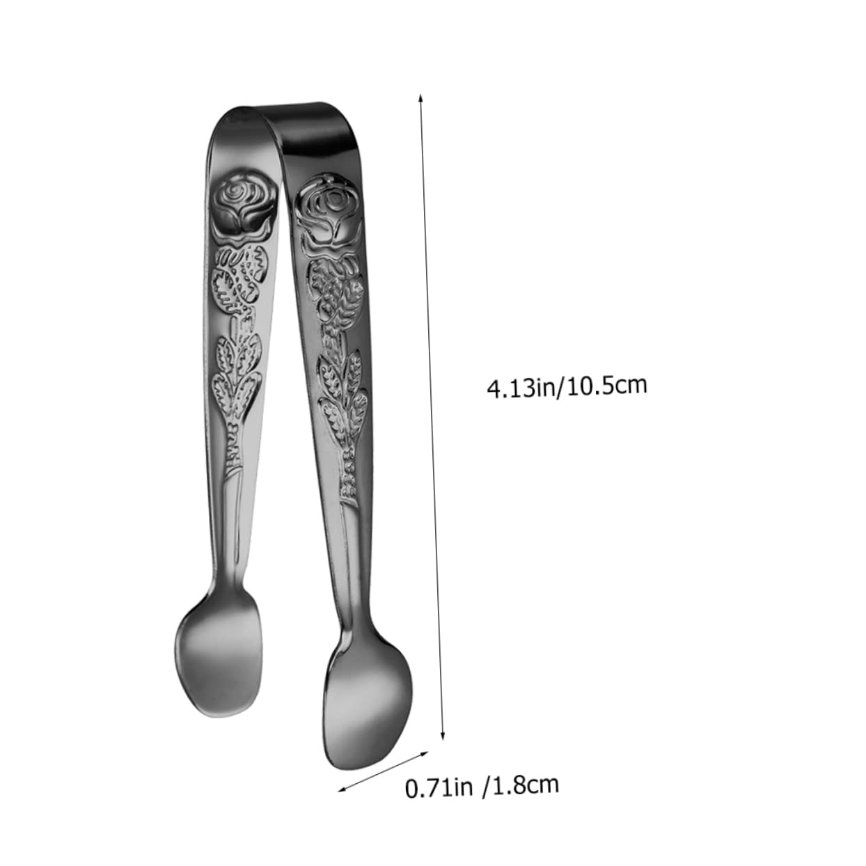 HOLIDYOYO Candy Clip for Sugar Cubes Stainless Steel Mini Tongs Anti-slip Suitable for Buffet Daily Use