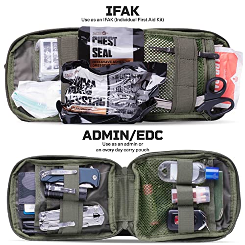 TACTICON V2 Standard IFAK Trauma First Aid Kit | EMT Survival Med Kit | Chest Seal | Israeli Bandage | Bandages | Belt or MOLLE Attach | Tactical Emergency Medical Pouch - Image 4
