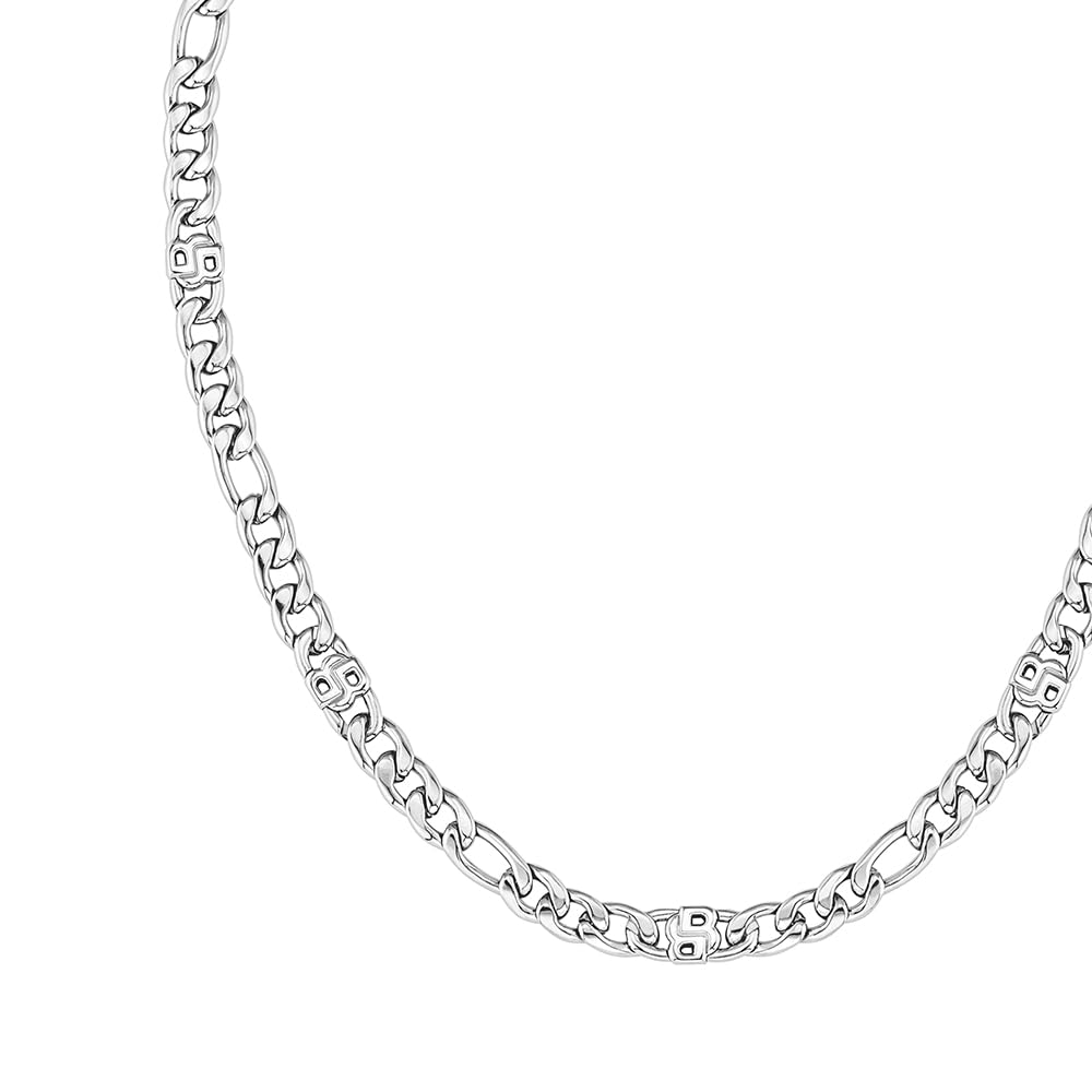 BOSS Jewelry Gliederhalskette für Damen Kollektion DOUBLE B INFINITE aus Edelstahl und Gelbgold