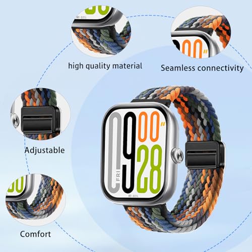 Correa trenzada de nylon para reloj Xiaomi Redmi Watch 5 miniatura 2