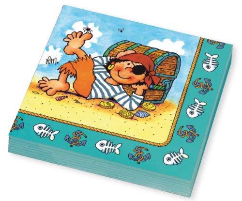 Mauder Pirate Boy Pit - Set di Piatti, tovaglioli