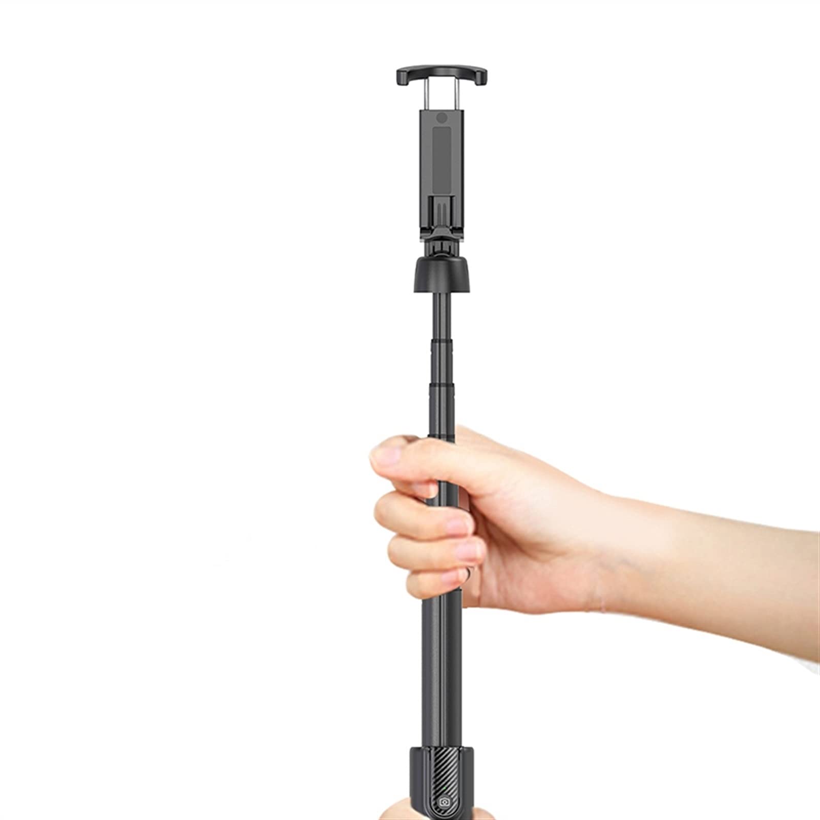 SCRUBY Selfie Stick 130 cm zintegrowany statyw do selfie stick pilot Bluetooth dla twórców filmów YouTube i studia makijażu na żywo