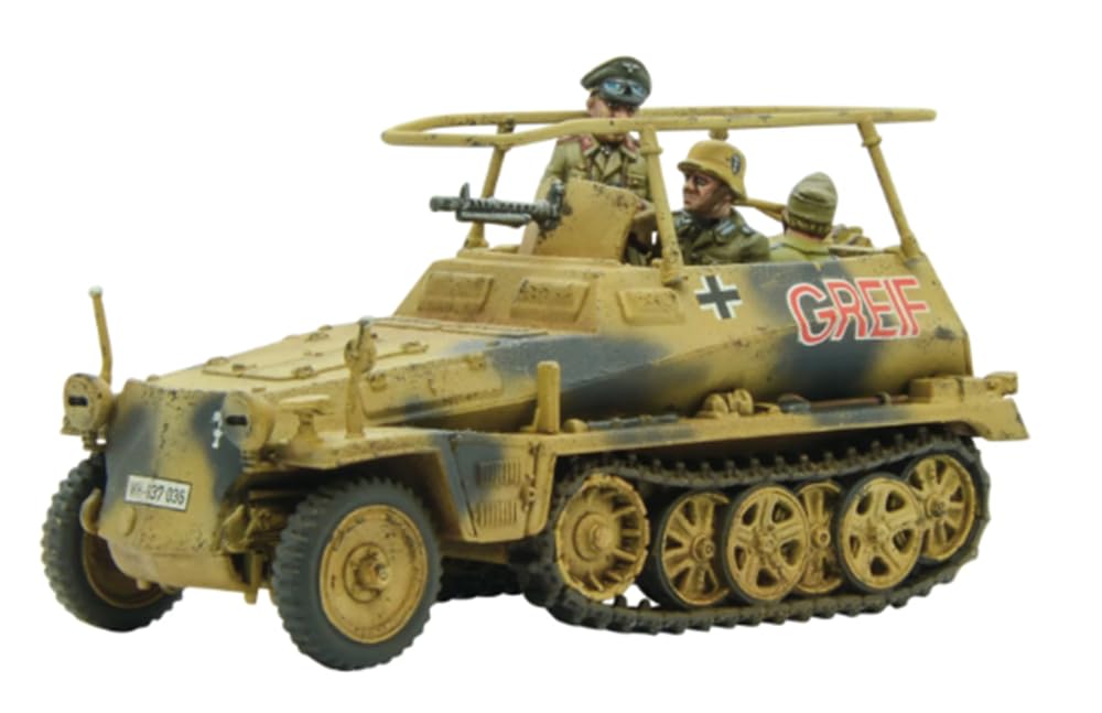 Warlord Games Sd.Kfz 250 (Alte) Halbspur (Optionen für 250/1, 250/3 oder 250/10 Varianten) – 1:56/28 mm Kunststoffmodell, Halbspur für Bolzen-Action