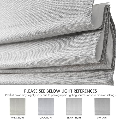 image for Madison Park Galen Cordless Roman Shades - Fabric Privacy Single Panel