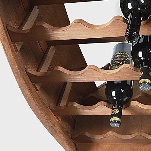 ZZJWMJGC Weinschrank, freistehender Weinschrank aus Holzfässern, Weinlagerregal-Organizer für Weinbar, Weinregal für die Inneneinrichtung 4 ZZJWMJGC Weinschrank, freistehender Weinschrank aus Holzfässern, Weinlagerregal-Organizer für Weinbar, Weinregal für die Inneneinrichtung
