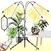 Produktbild YASBED LED Pflanzenlampe mit Ständer, RF-Fernbedienung & Zeilengesteuerte, Vollspektrum Pflanzenleuchte Tripod mit Zeitschaltuhr, 3 Lichtmodi und 10 Dimmstufen