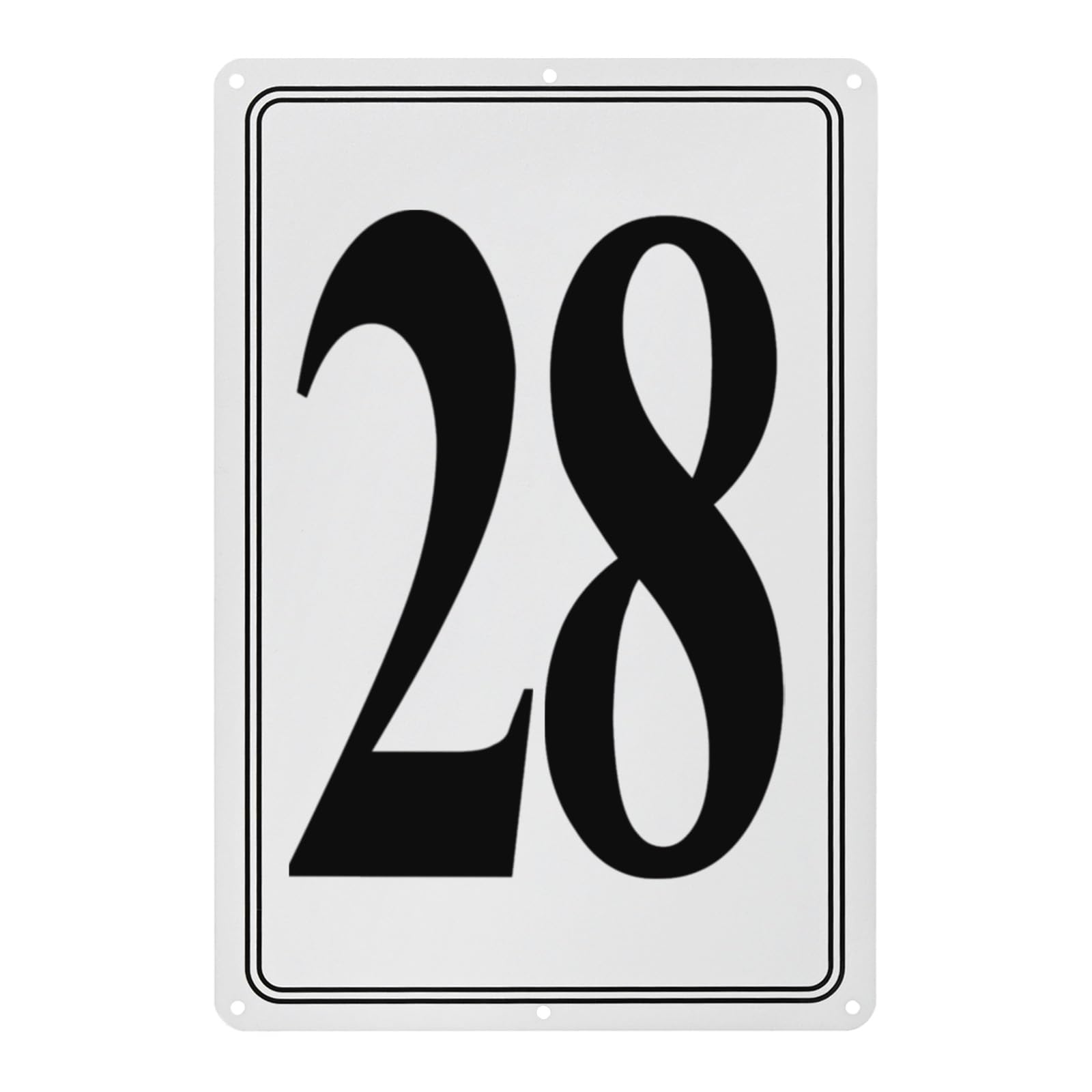 M METERXITY Aluminum Number Sign 28, 11.8 Inch House Numbers and Metal Letters, Parking Spot Letter Signs