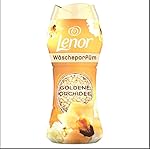 Lenor Perle Washing Machine Perfume 6 x 210g Gold and Vanilla Blossom Maxi Format Laundry Perfume Intensifier for a Explosion of Freshness 100% Recycled Plastic